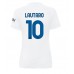Inter Milan Lautaro Martinez #10 Borte Drakt Dame 2023-24 Kortermet